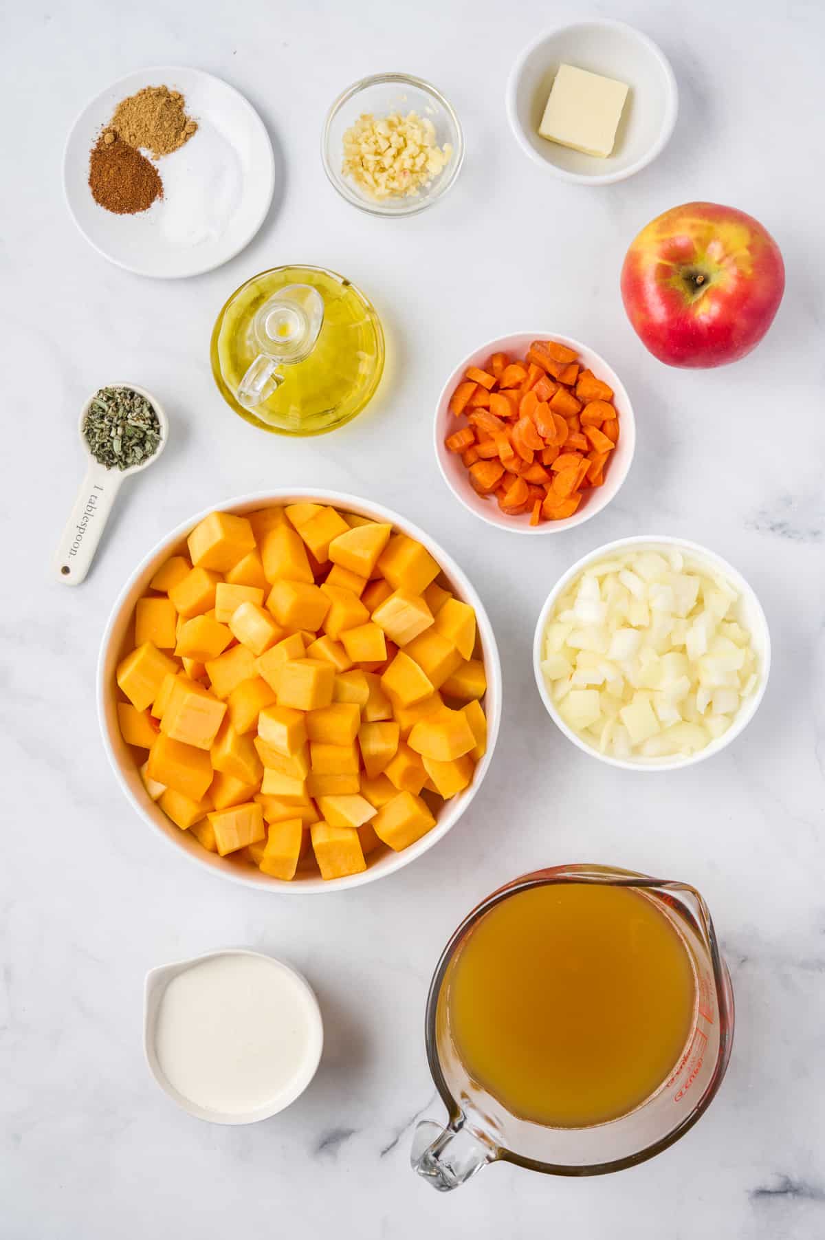 butternut and apple squash soup