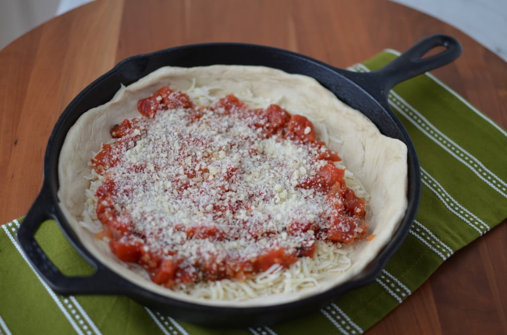 Skillet Chicago Style Deep Dish Pizza/24 Carrot Kitchen