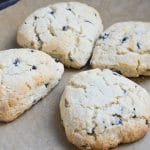 Gluten-Free Irish American Scones on parchment paper.