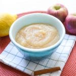 Unsweetened Applesauce in a bowl - 24 Carrot Kitchen