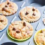 Baked Coconut Flour Muffins in muffin tin.