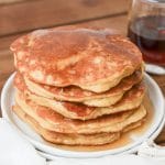 Paleo Coconut Flour Pancakes with syrup - 24 Carrot Kitchen