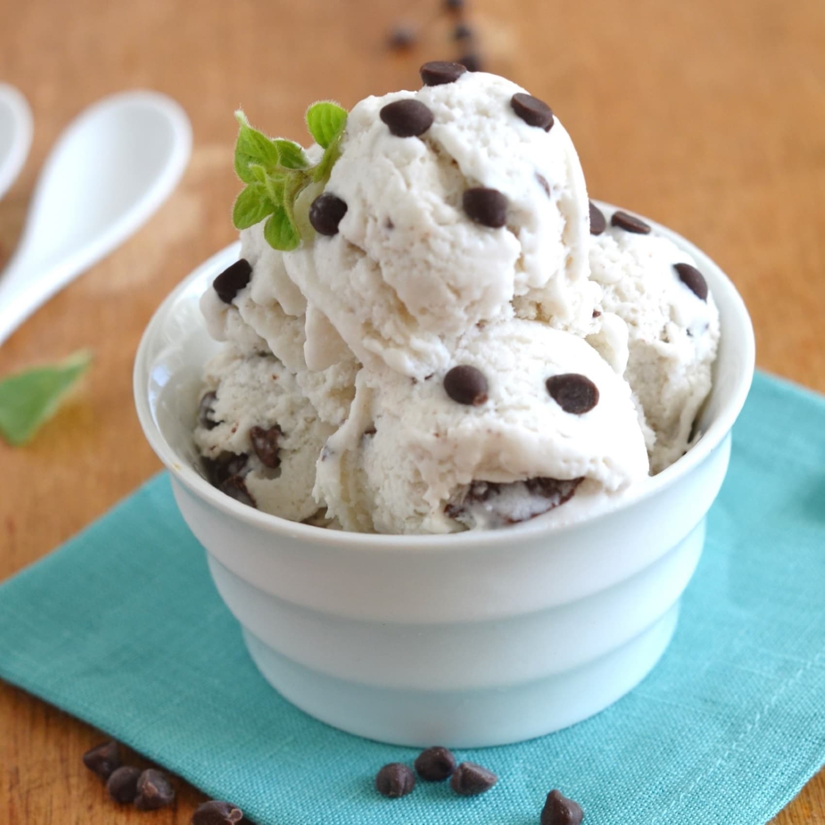 Mint Chocolate Chip Coconut Milk Ice Cream - 24 Carrot Kitchen