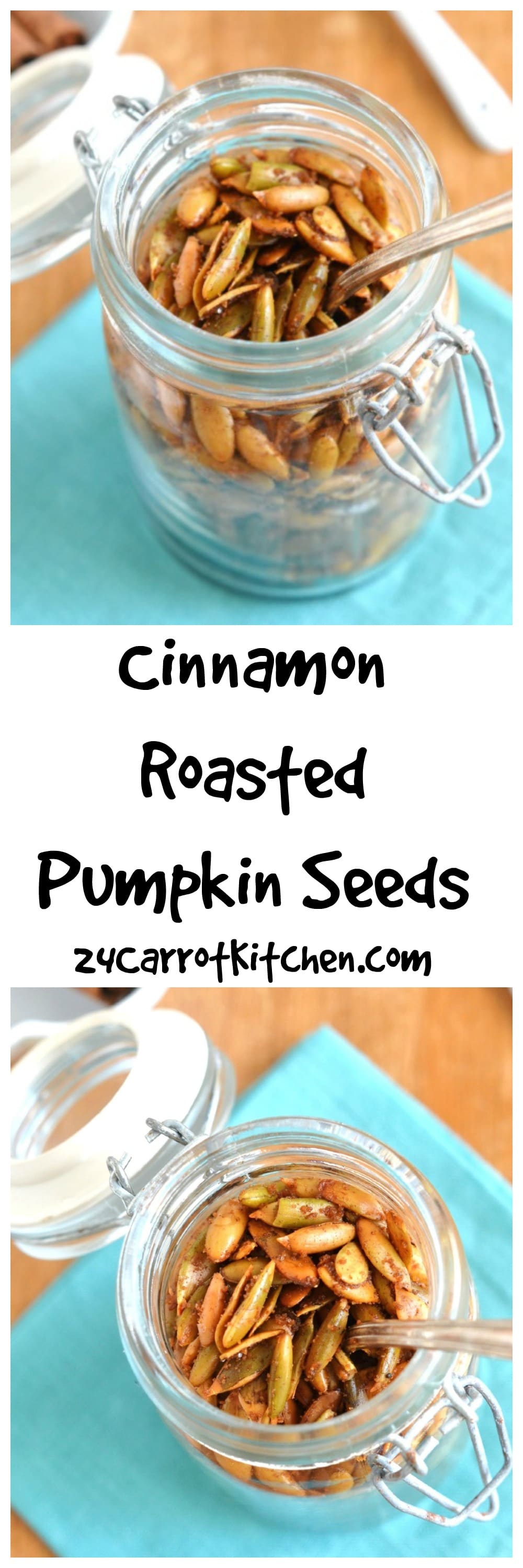 Cinnamon Roasted Pumpkin Seeds 24 Carrot Kitchen 24 Carrot Kitchen