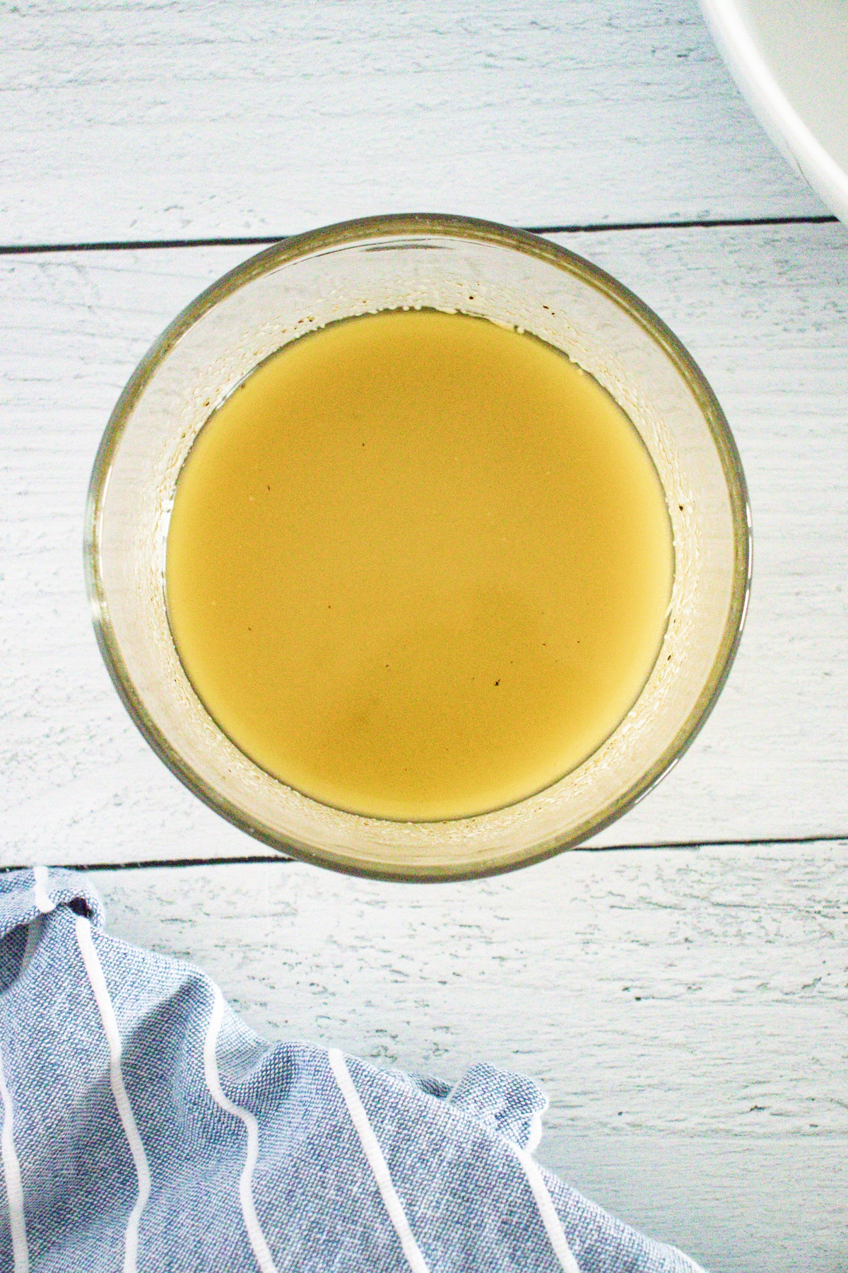 salad dressing in a bowl.