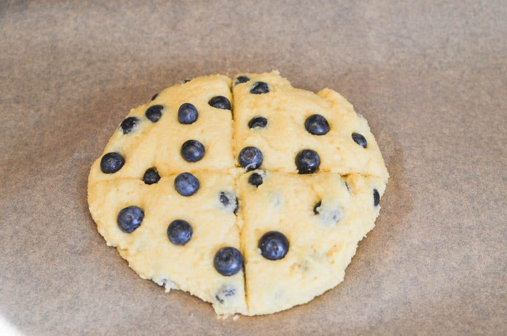 Gluten Free Blueberry Scones Dough - 24 Carrot Kitchen