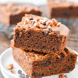 Paleo Pumpkin Bars on a plate - 24 Carrot Kitchen