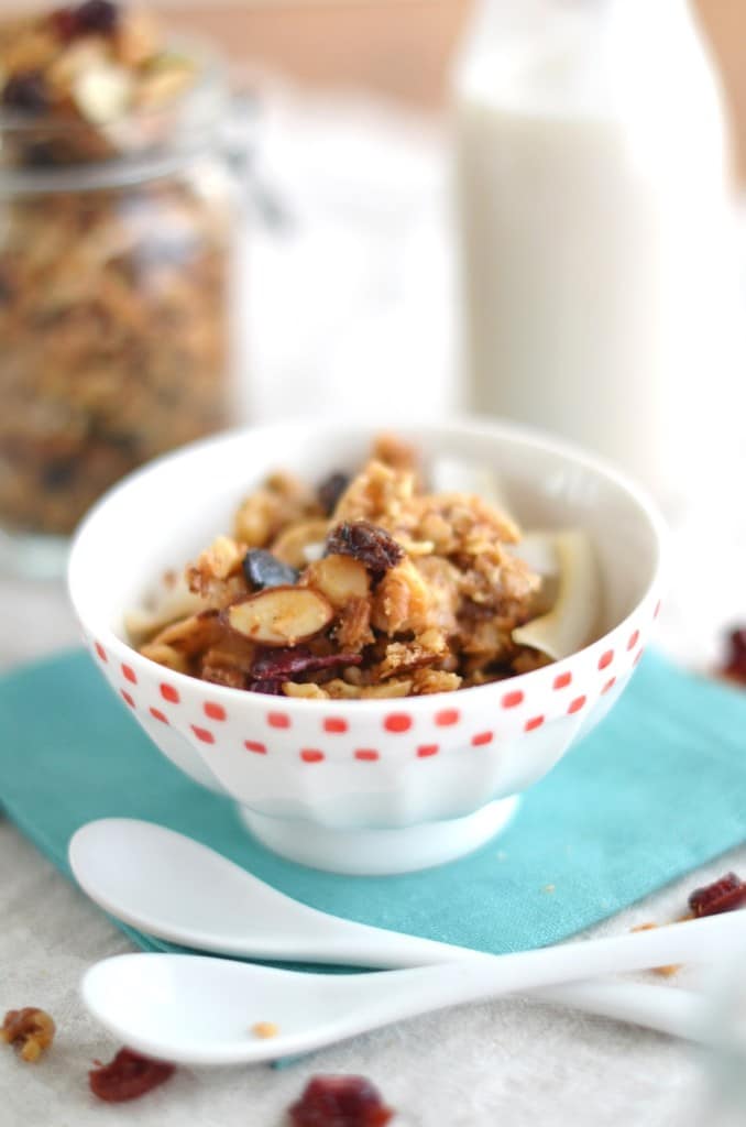 Paleo Granola in a bowl - 24 Carrot Kitchen