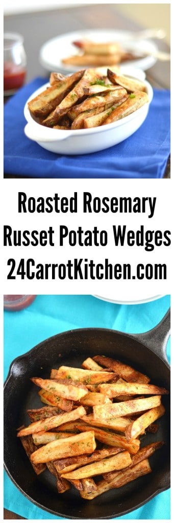 Roasted Rosemary Russet Potato Wedges - 24 Carrot Kitchen