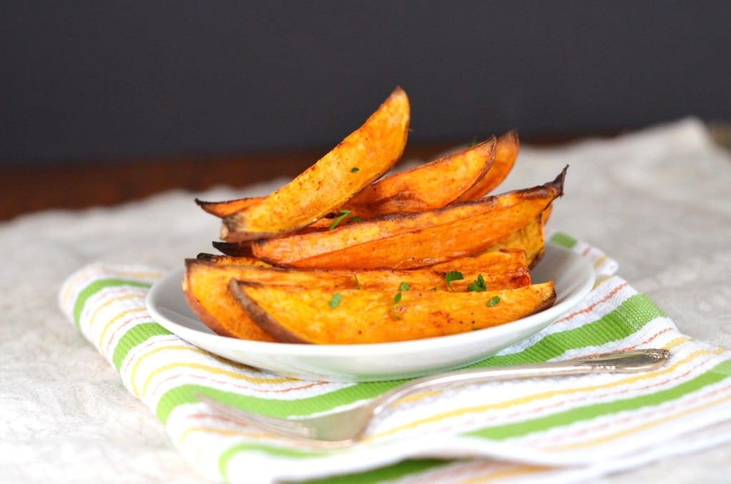 Oven Roasted Sweet Potato Wedges - 24 Carrot Kitchen