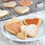 Coconut Flour Paleo Valentine's Heart Cookies - 24 Carrot Kitchen