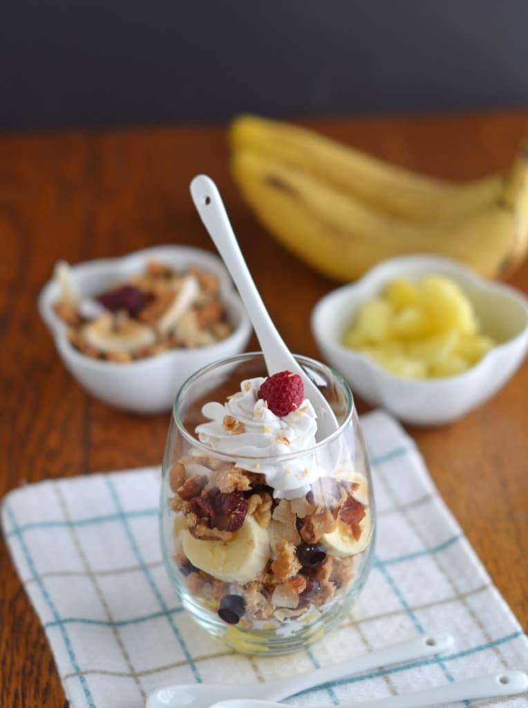 Dairy Free, Grain Free Granola and Fruit Parfait - 24 Carrot Kitchen