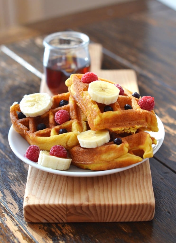 Paleo Pumpkin Recipes - Crispy Grain Free Waffles - 24 Carrot Kitchen