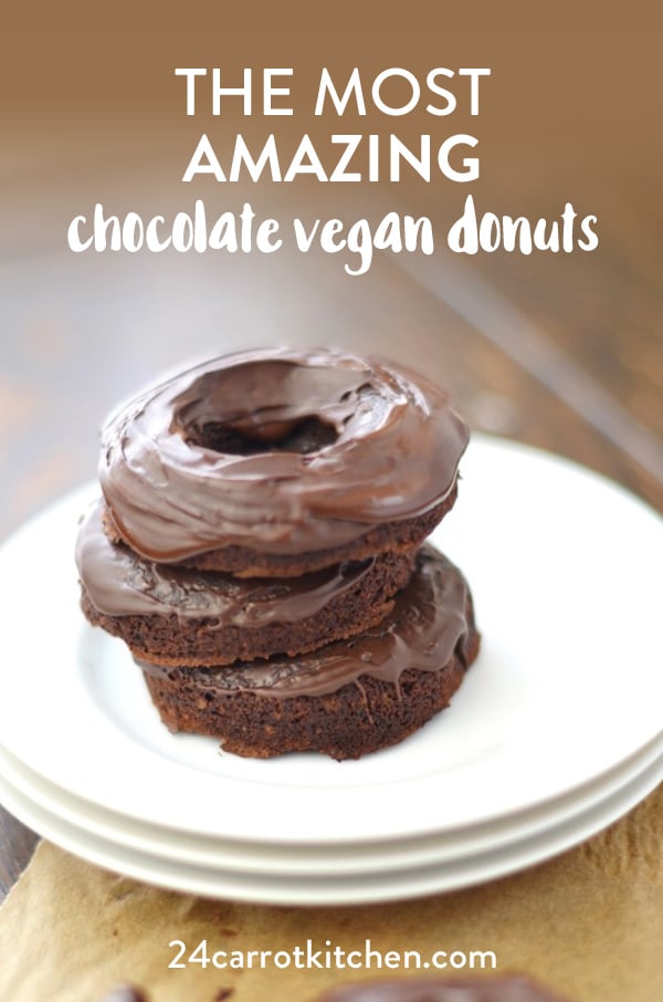 The Best Easy Chocolate Vegan Donuts! Super simple and using coconut flour! #Paleo #grain-free #gluten-free #dairy-free #vegandesserts