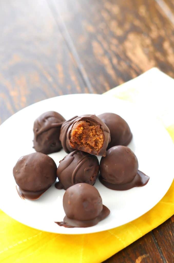 Paleo Pumpkin Recipes - Sweet Potato Pumpkin Spice Truffles - 24 Carrot Kitchen