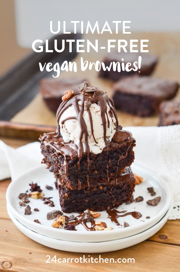 Try these scrumptious Paleo brownies when the chocolate cravings start! No oil, eggs in these delicious vegan brownies! Made with an unexpected ingredient that helps make them moist and fudgy! Definitely, PIN for later! #Paleo #Paleodesserts #brownies #vegan #vegandesserts #grainfree #glutenfree #dairyfree