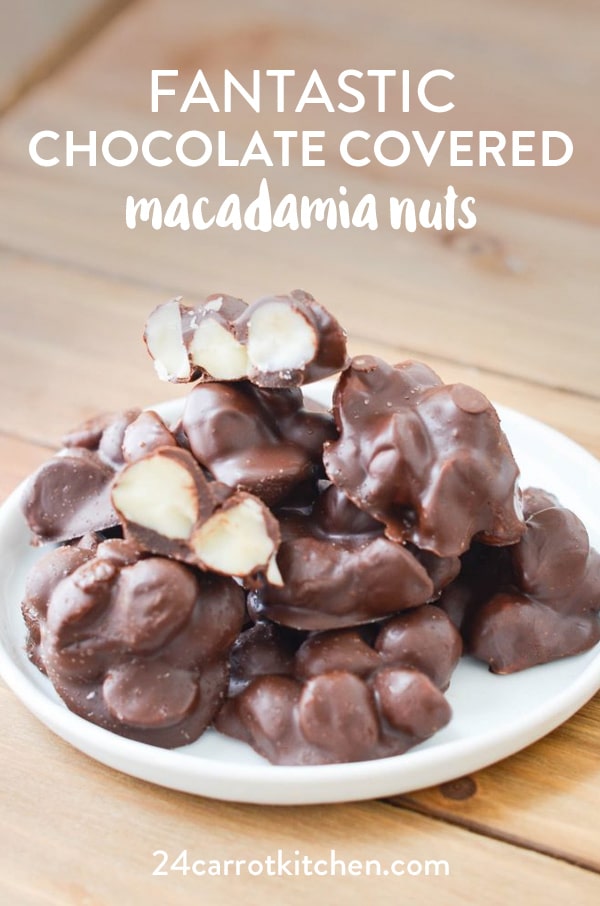 Fantastic chocolate covered macadamia nuts recipe! SO easy with just a few ingredients. Definitely, PIN for later! #Paleo #dairyfree #glutenfree #grainfree #vegan #vegandesserts #Paleodesserts #chocolate #nuts #macadamia