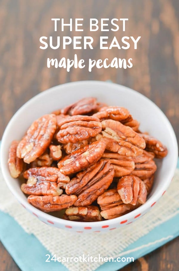 Maple pecan recipe that is so simple, refined sugar-free and amazing! Definitely, PIN for later! #dairy-free #vegan #Paleo #grain-free #gluten-free