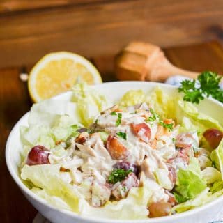 Whole30 chicken salad in a bowl - 24 Carrot Kitchen