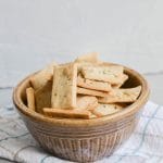 Paleo crackers in a bowl - 24 Carrot Kitchen