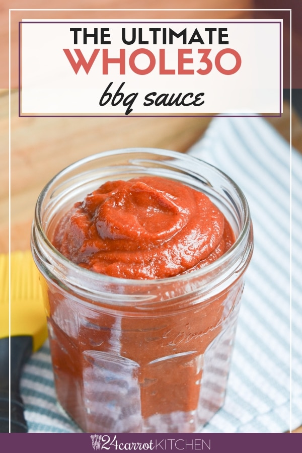 Whole30 BBQ Sauce that is vegan and Paleo! Slather on your favorite grilled foods for a scrumptious feast! #Paleo #whole30 #vegan #grain-free #bbq #sauce #grill