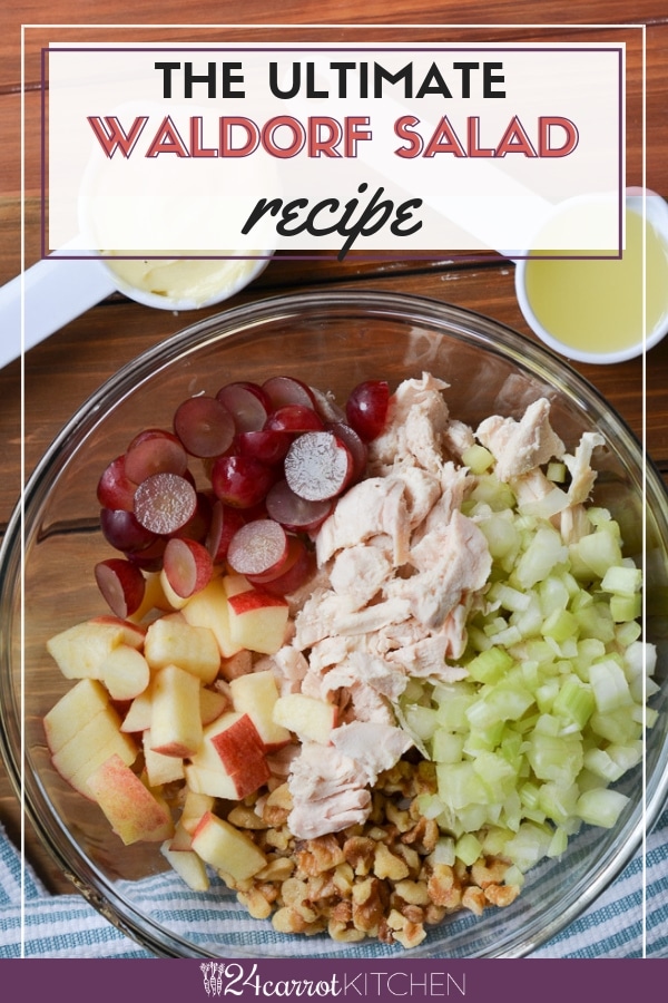 How to make the ultimate Waldorf salad (Whole30) recipe that is easy and delicious! This salad will be on the regular rotation and become the salad that everyone loves. Perfect for potlucks, the Whole30, take-along lunches and more! #Paleo #Whole30 #Waldorf #salad