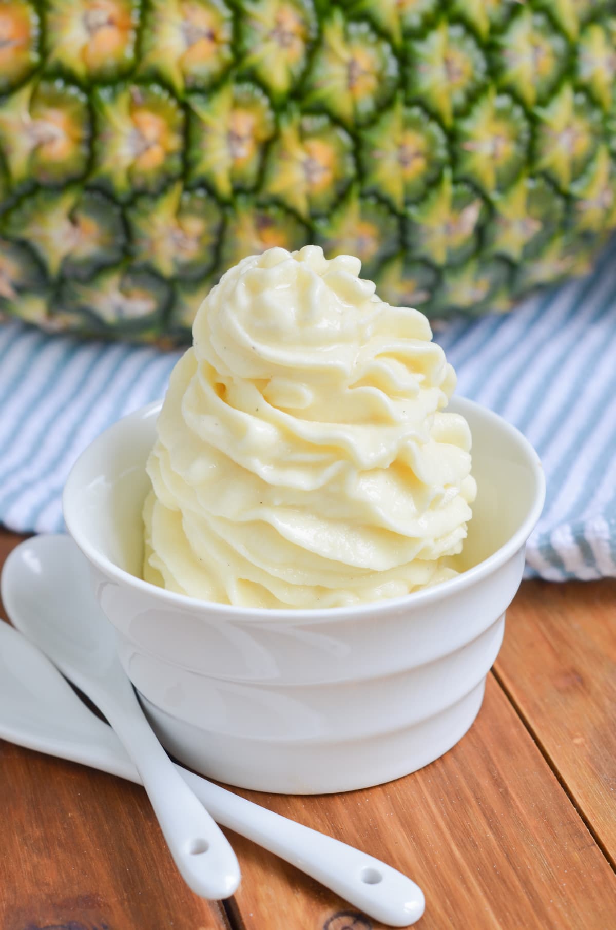 Dole whip in a bowl.