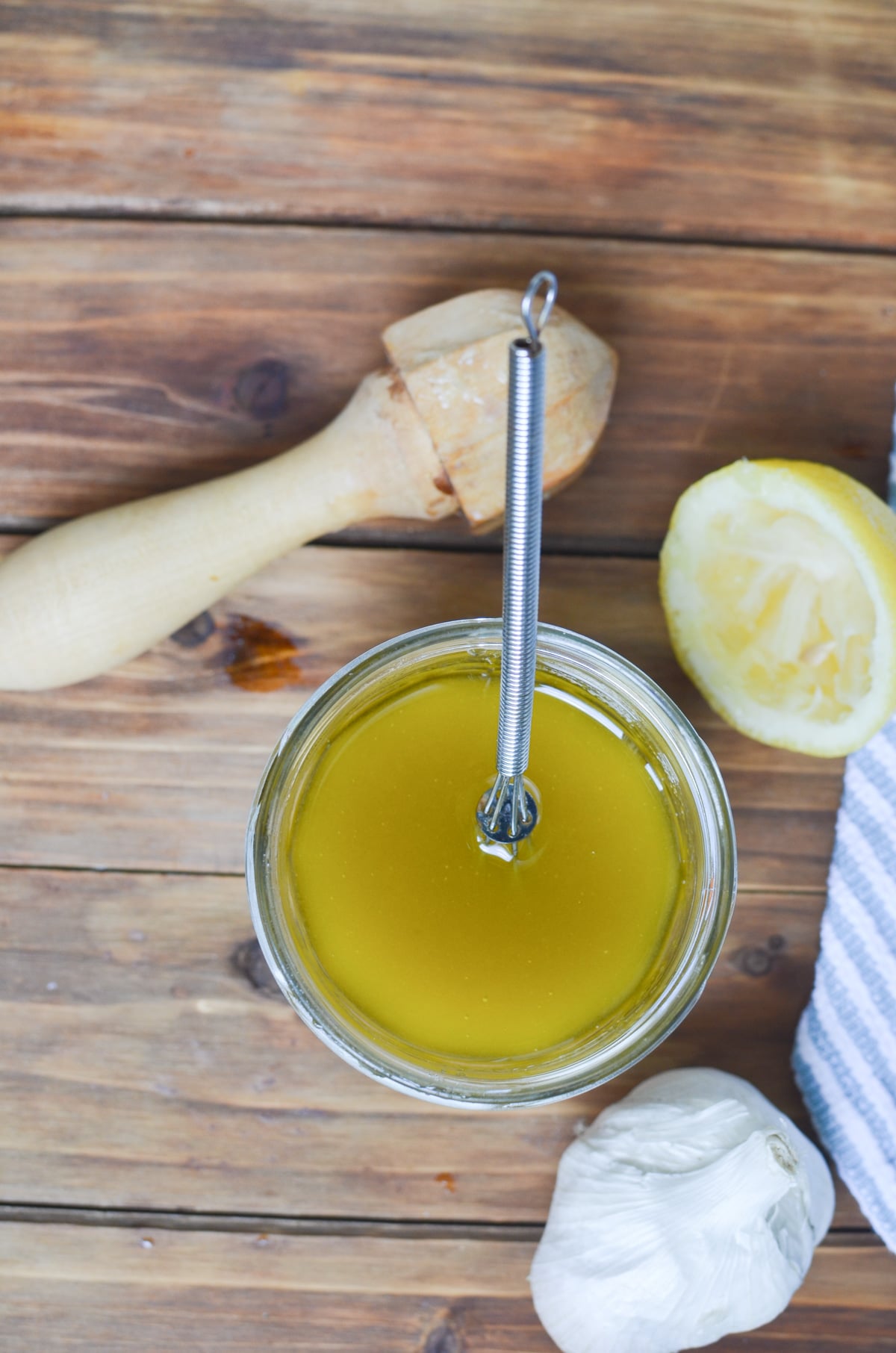 ingredients for kale salad dressing.