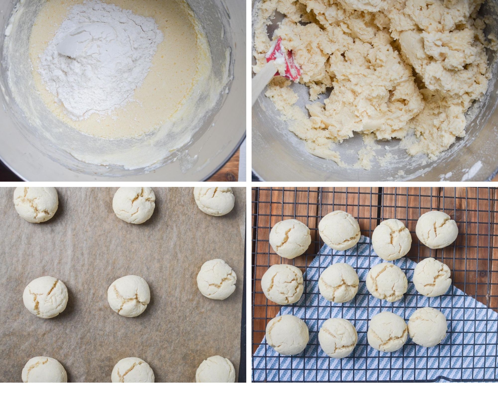 Step by step directions for Italian Cookies.