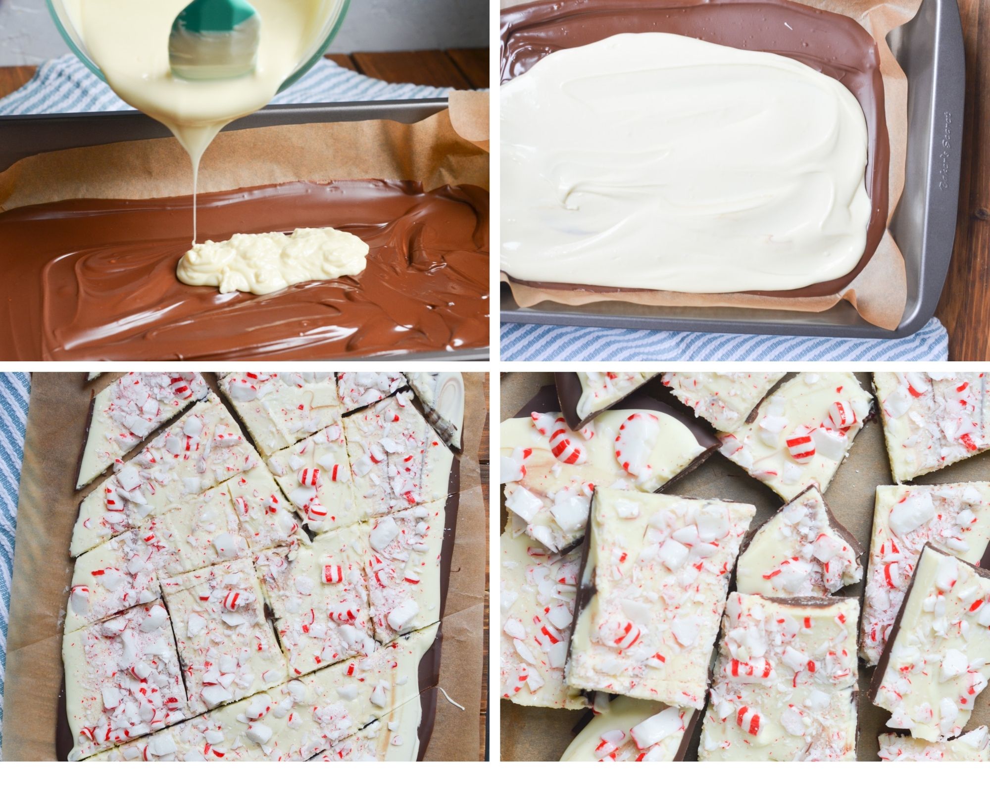 step by step tutorial peppermint bark.