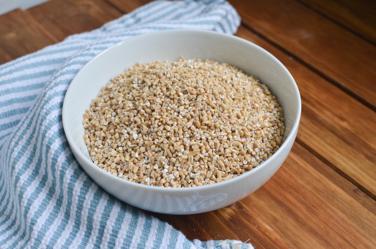 bowl of steel cut oats