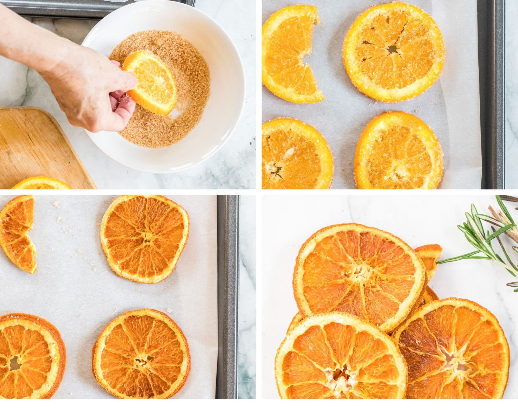 Dried Orange Slices Process Shots Part Two.