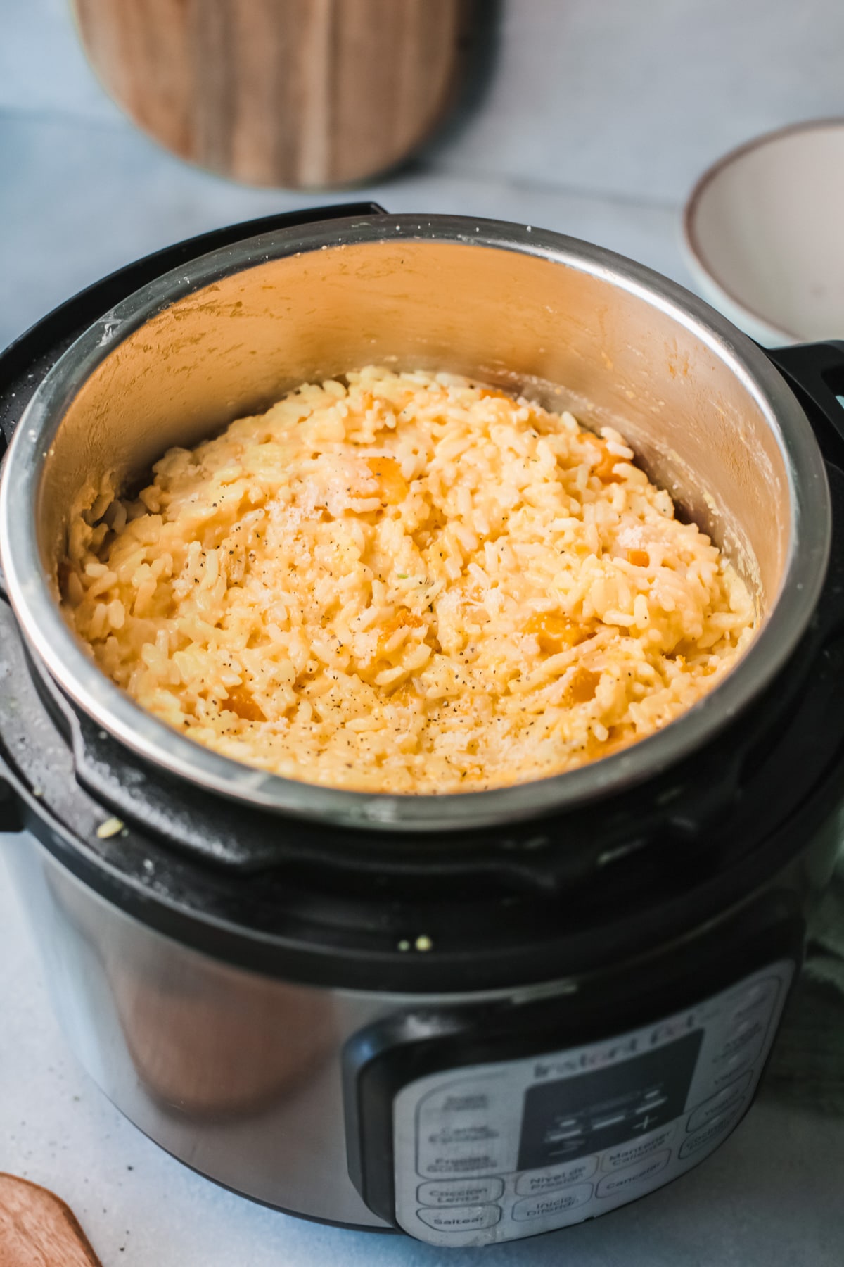 cooked rice in the instant pot.