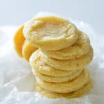 stack of eggnog cookies