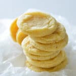 stack of eggnog cookies