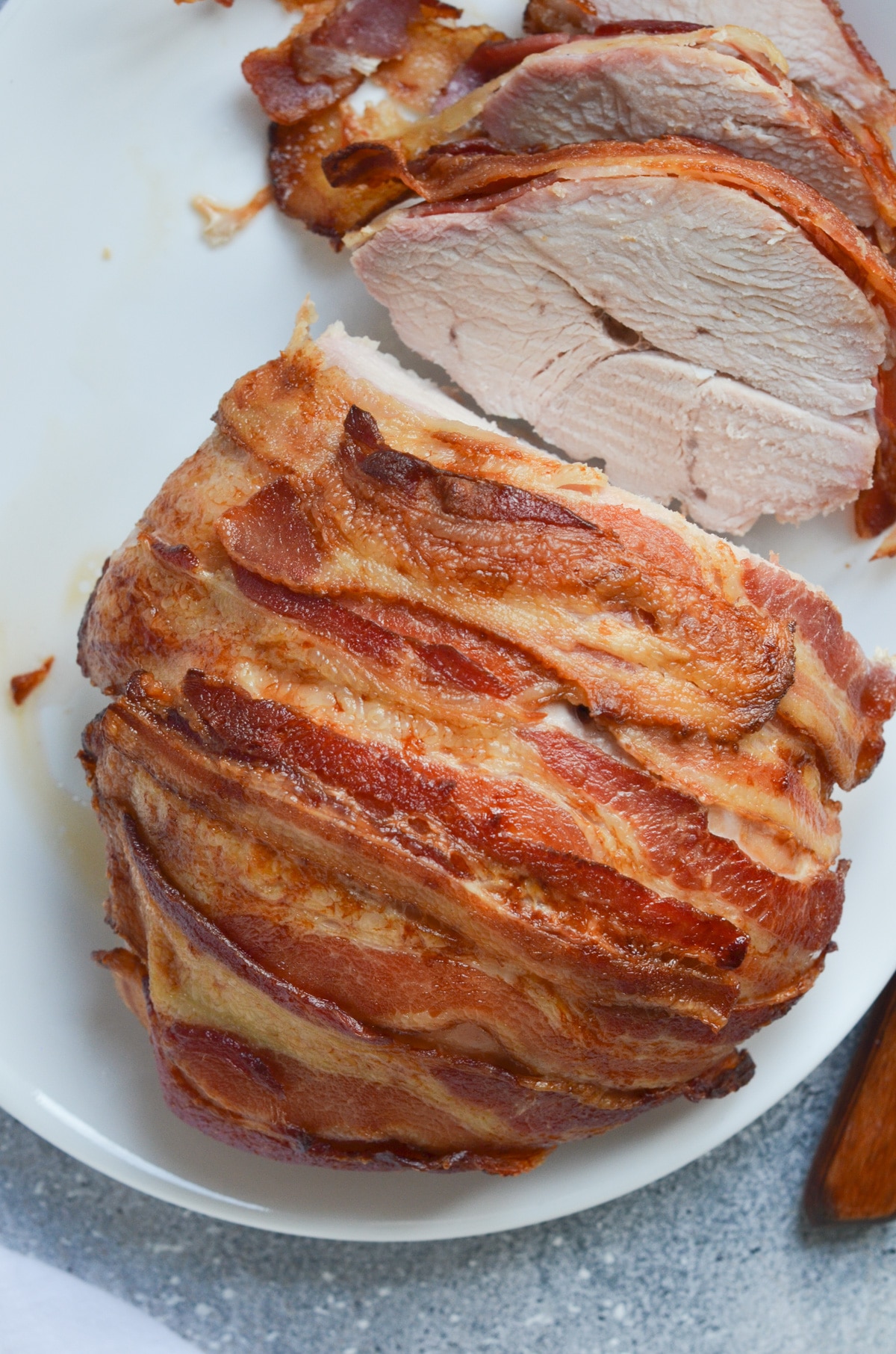 turkey breast on a plate.