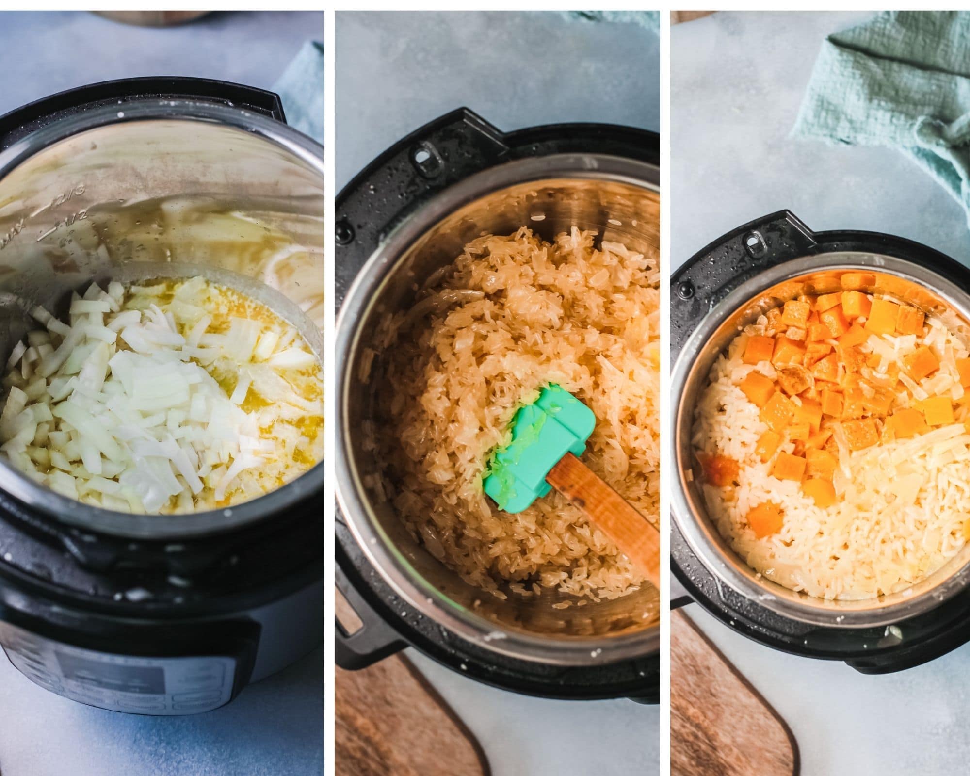 step by step instructions to make risotto.